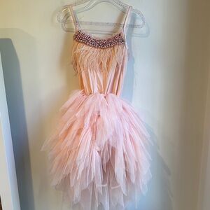 Elegant Pink Kids Costume Dress